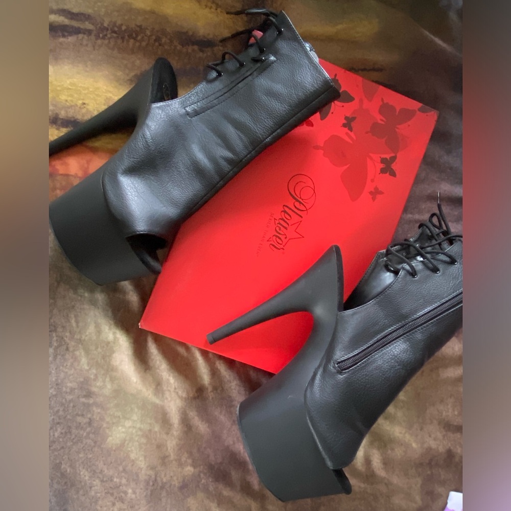 PLEASERS HEELS 🖤 6in open toe